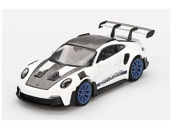 1/64 ポルシェ 911 (992) GT3 RS ヴァイザッハパッケージ ホワイト w / インディゴブルー (左ハンドル)