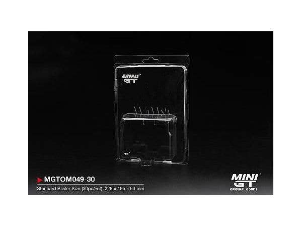 1/64 MINI GT ブリスター プロテクタータイプ A: スタンダードブリスターサイズ (30個 / セット)