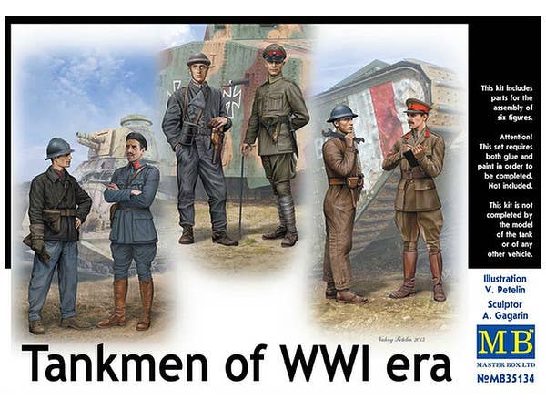 1/35 第一次大戦 戦車兵 (英・仏・独英 各2体入)