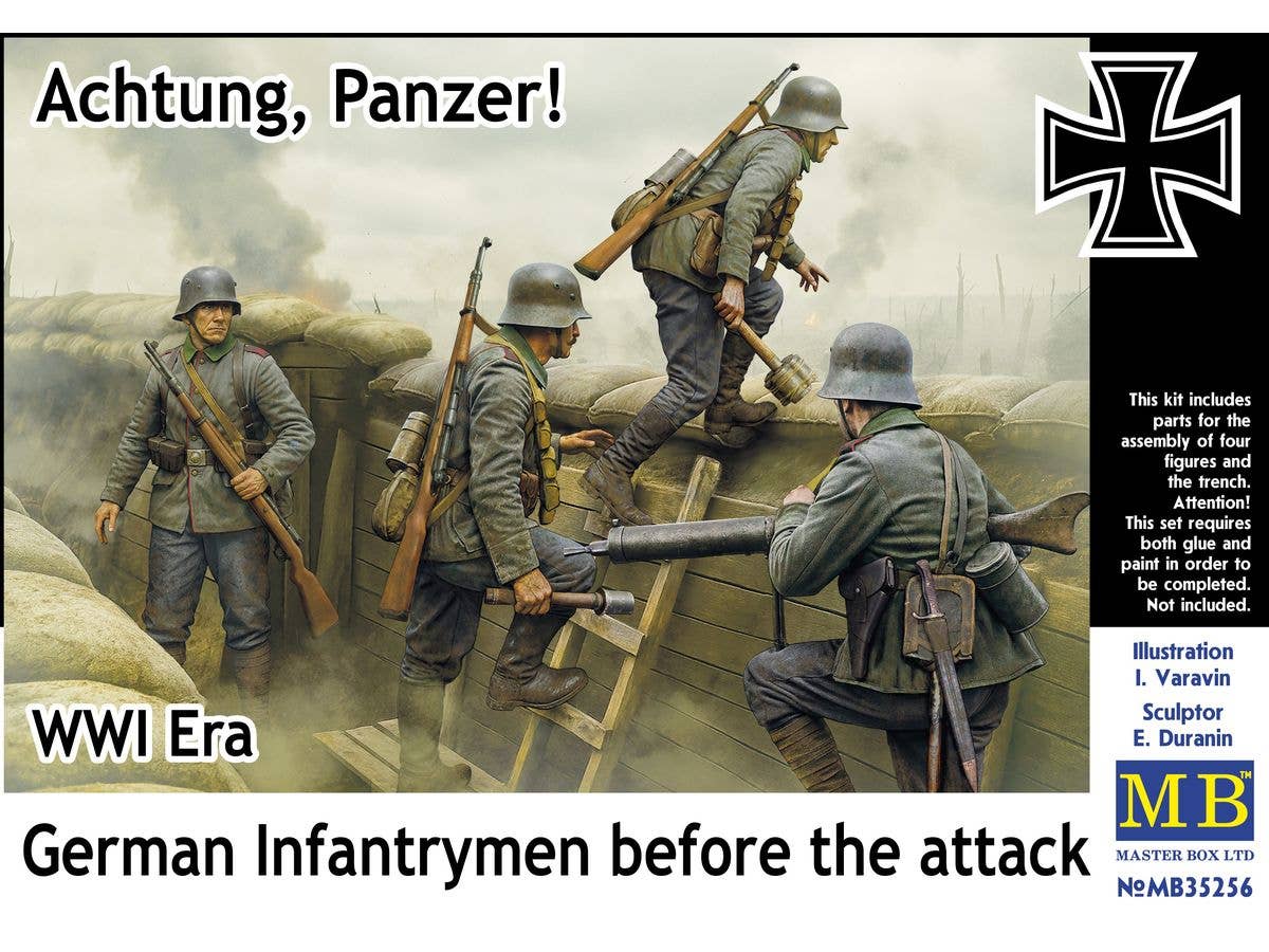 1/35 WWI ドイツ歩兵 攻撃前 アハトゥンク・パンツァー!