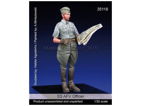 1/35 WWII 独 SS 武装親衛隊 戦況を確認するSS士官