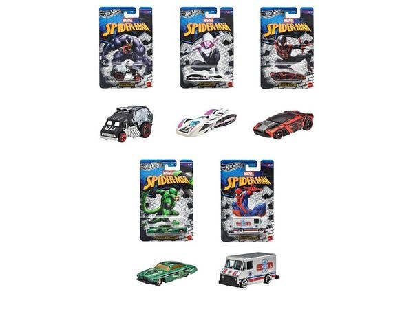 ホットウィール エンターテイメントテーマ アソート - スパイダーマン 1Box 10pcs