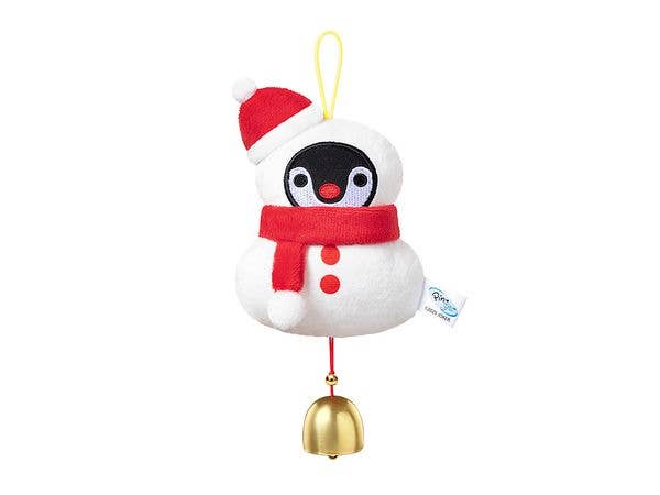 ピングー ウィッシュシリーズ スノーマン 鈴付きぬいぐるみキーホルダー