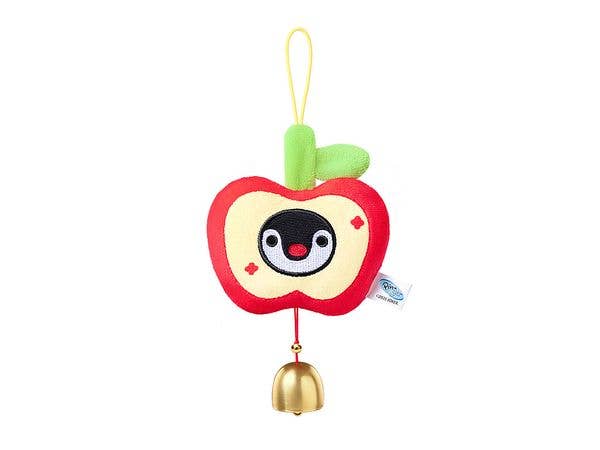 ピングー ウィッシュシリーズ アップル 鈴付きぬいぐるみキーホルダー