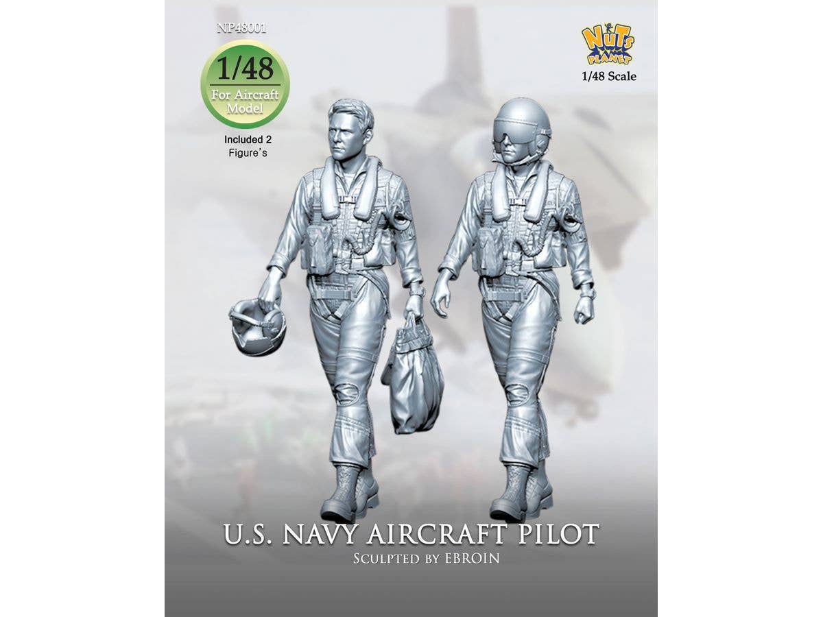 1/48 現用 アメリカ海軍 戦闘機パイロットセット (2体入)