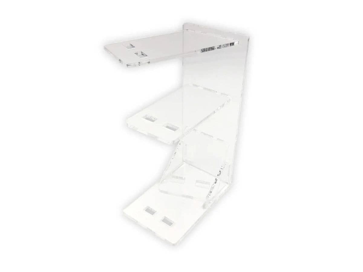 アクリル製 デスクトップディスプレイ 3Dミニカーパーク4 Bタイプ クリア