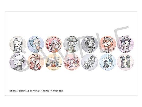 文豪ストレイドッグス レトロちっく缶バッジ ねこずきんver 1Box 14pcs