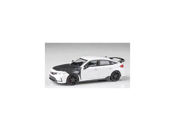 1/64 ホンダ シビック タイプR FL5 2023 ホワイト カーボンパーツ付 RHD