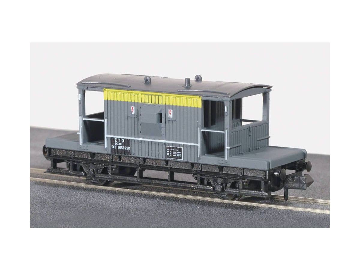 Nゲージ イギリス 2軸貨車 車掌車 (緩急車・グレイ / イエロー)