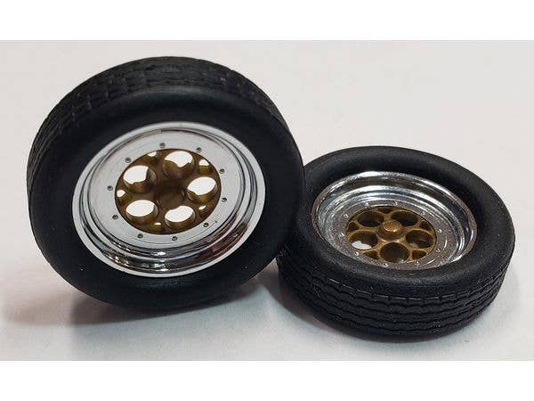 1/24 ファニーカー フロントタイヤ & リム 2本セット