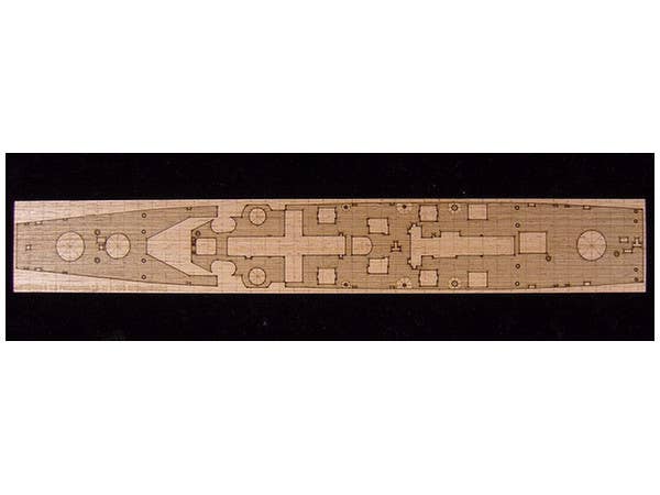 1/700 米･重巡 ピッツバーグ用 ナチュラルウッド色 木製甲板 (トランぺッター05726用)