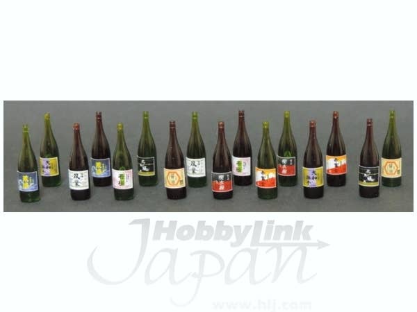 1/12 一升瓶 緑 & 茶色 (16本セット)