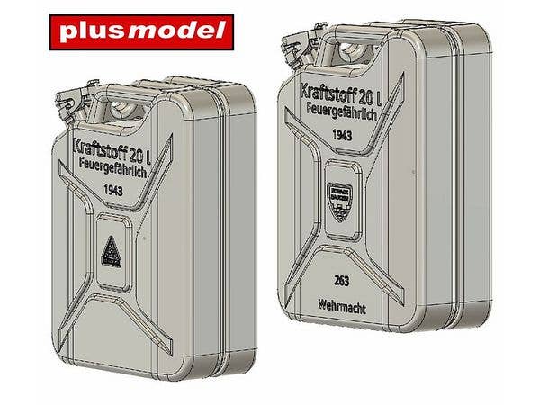 1/35 ドイツ軍 燃料携行缶 後期型 (Schwelm/Nowack製) (12個入り)