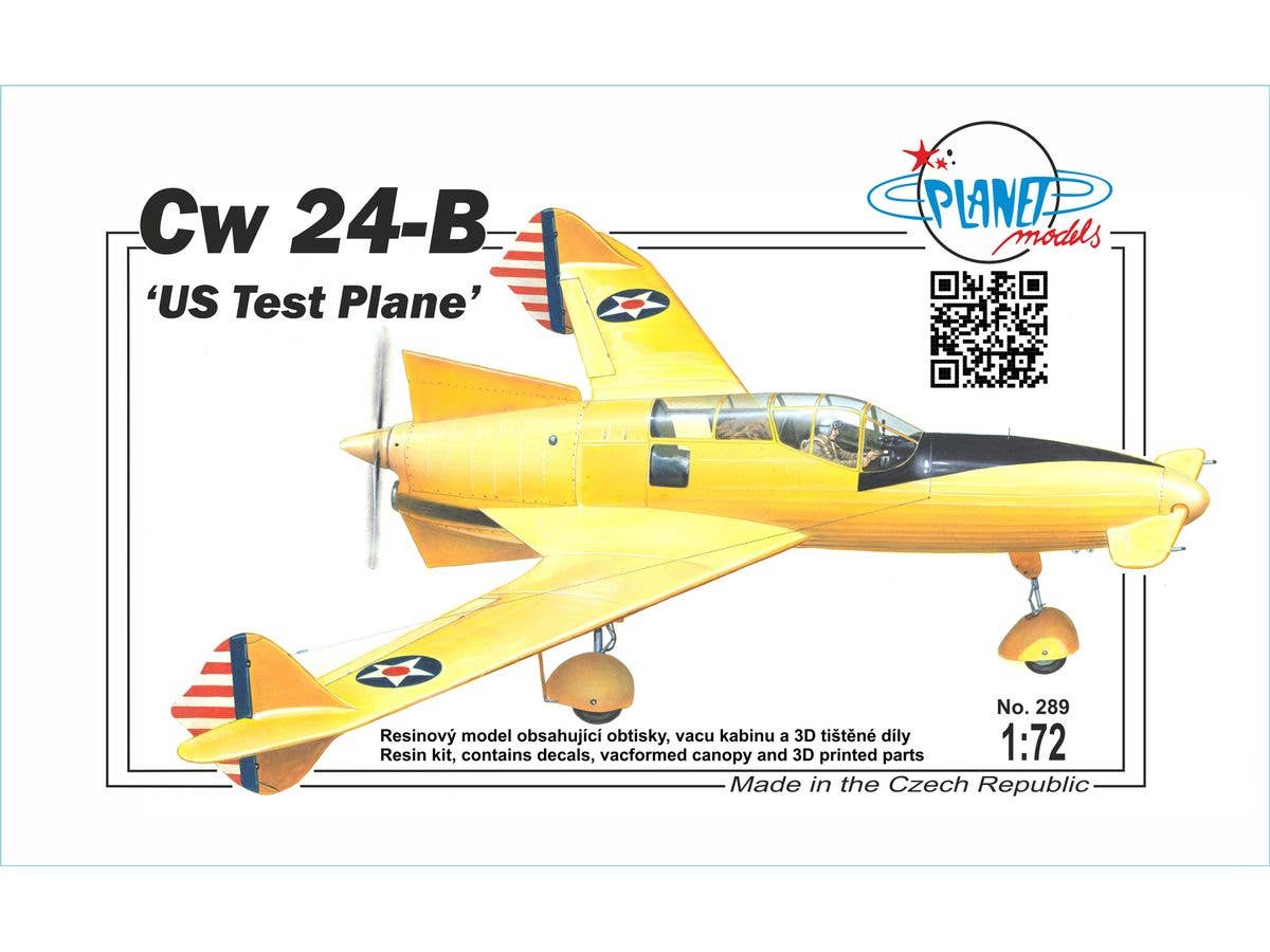 1/72 カーチス・ライト Cw 24-B 試作先尾翼機