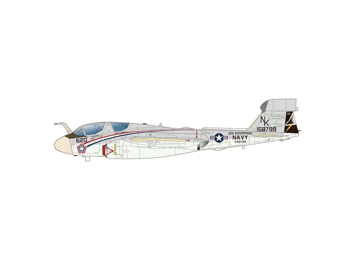 1/144 アメリカ海軍 電子戦機 EA-6B プラウラー アメリカ建国200年記念塗装機 2機セット VAQ-136 ガントレット & VAQ-134 ガルーダス