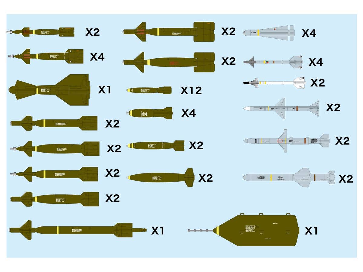 1/144 現用航空機用 ウェポンセット2 誘導爆弾 & ミサイル '70 -