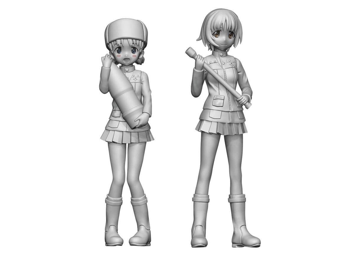 1/35 ガールズ&パンツァー劇場版 プラウダ高校 ニーナ&アリーナ フィギュアセット