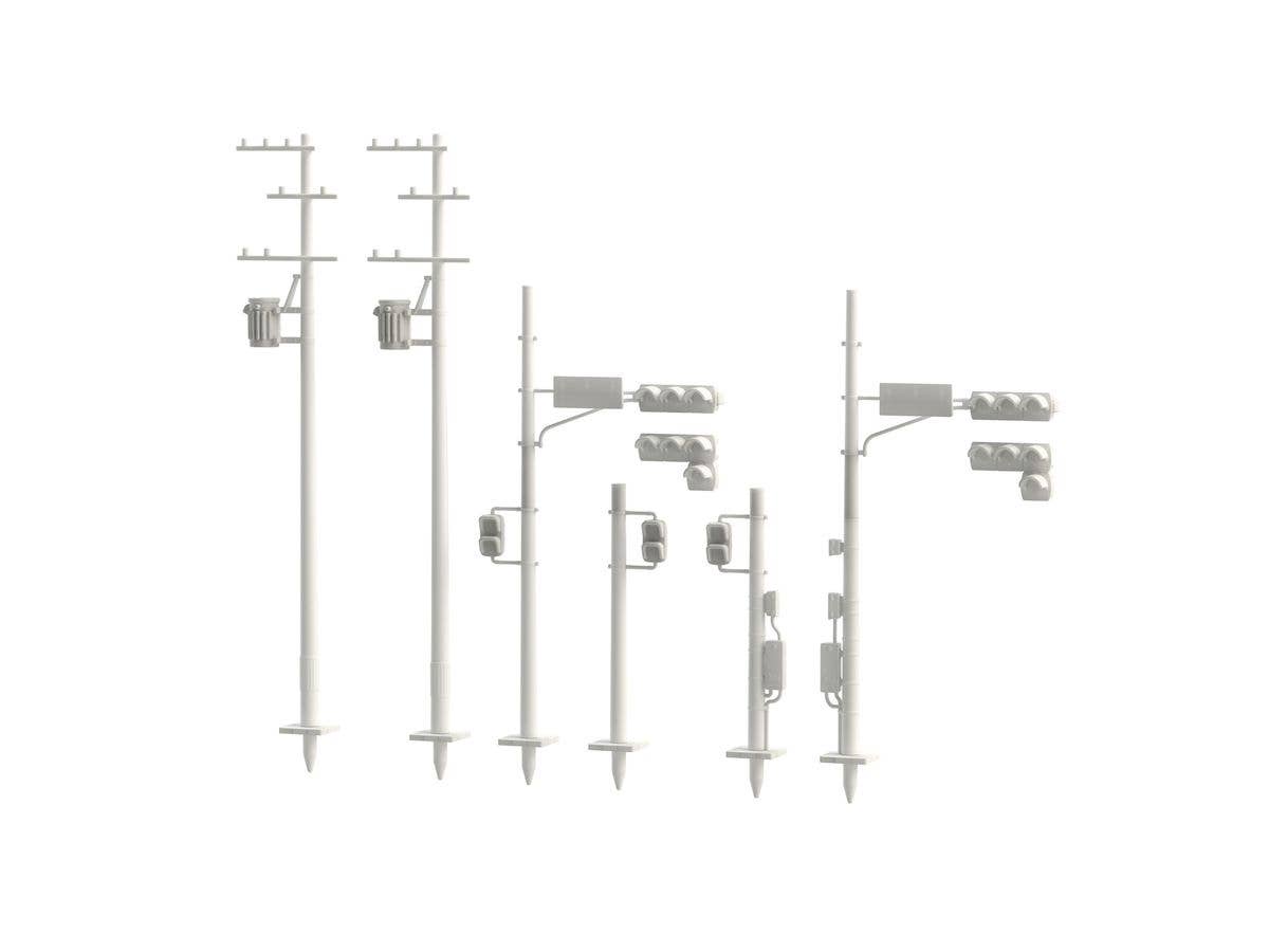1/80 交通信号機・電柱セット