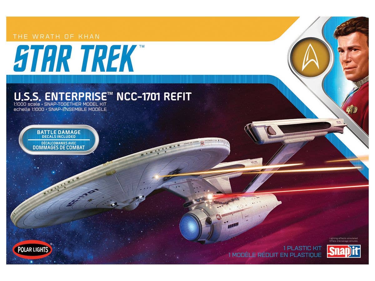1/1000 スター・トレック カーンの逆襲 U.S.S.エンタープライズ NCC-1701 改装型