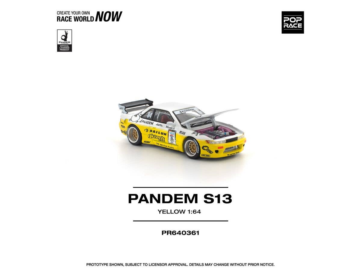 1/64 PANDEM SILVIA S13 2020 D1 LIGHTS YELLOW / WHITE
