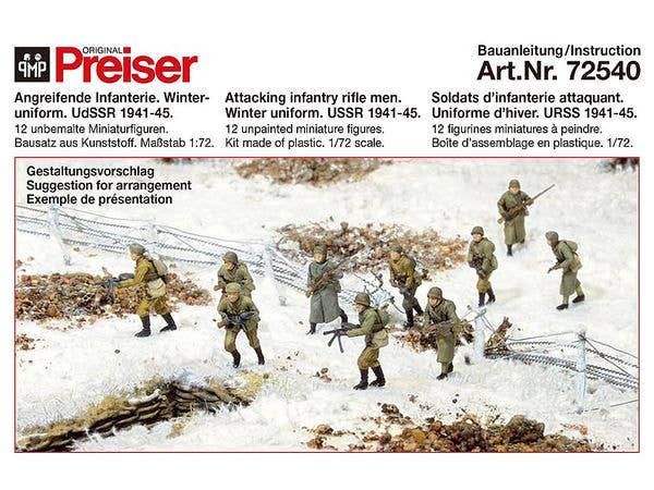 1/72 ソ連軍冬季攻撃シーン12体1941-45