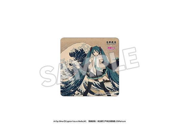 葛飾北斎x初音ミク カーマグネット 冨嶽三十六景 神奈川沖浪裏
