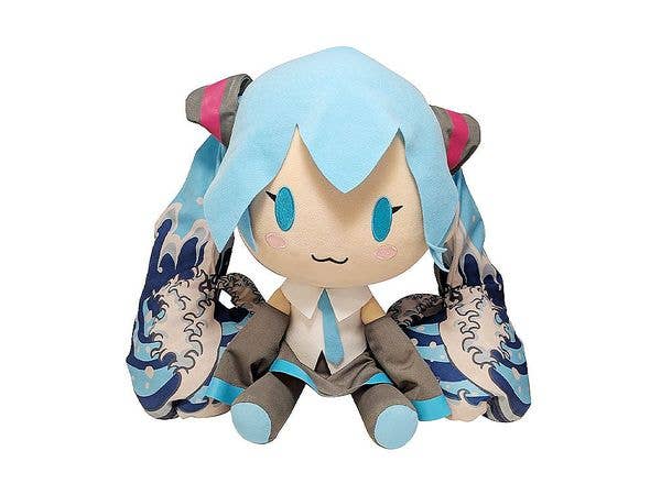 初音ミクx葛飾北斎 ぬいぐるみ 波