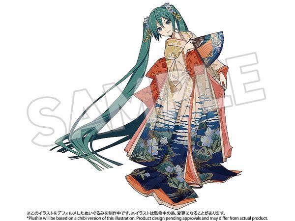 初音ミクx葛飾北斎 ぬいぐるみ 山