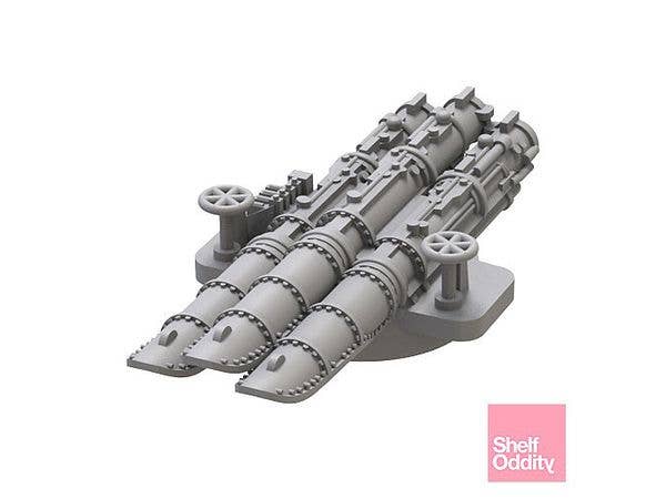 1/700 日本海軍 十二年式三連装発射管 (2個入)