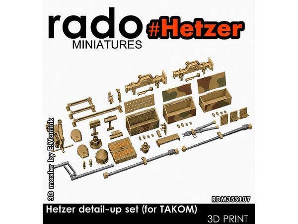 1/35 WWII ドイツ ヘッツァー駆逐戦車 ディテールアップセット (タコム用)