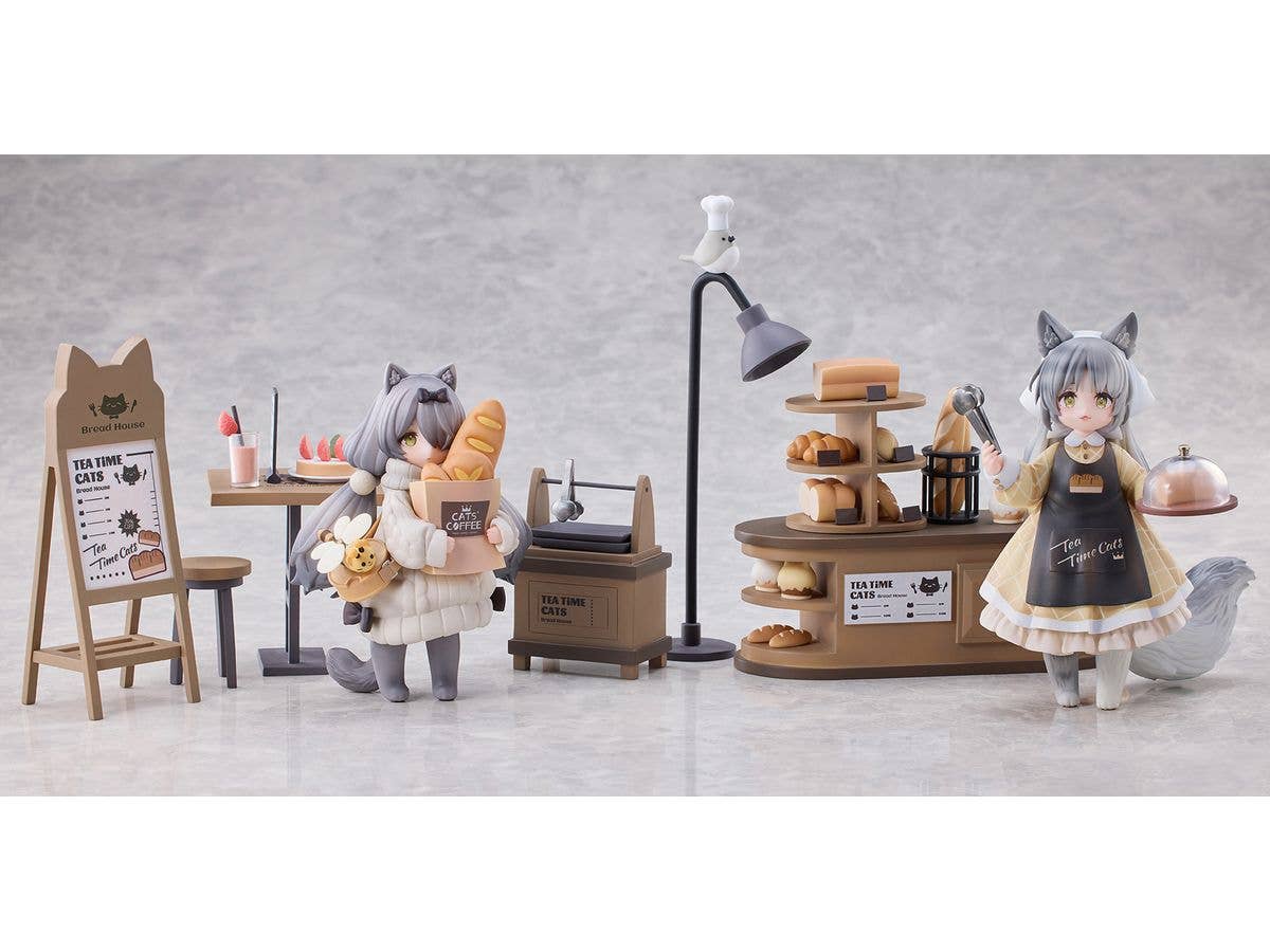 ティータイム キャッツ シーン にゃん町 パン屋 店員&お客セット