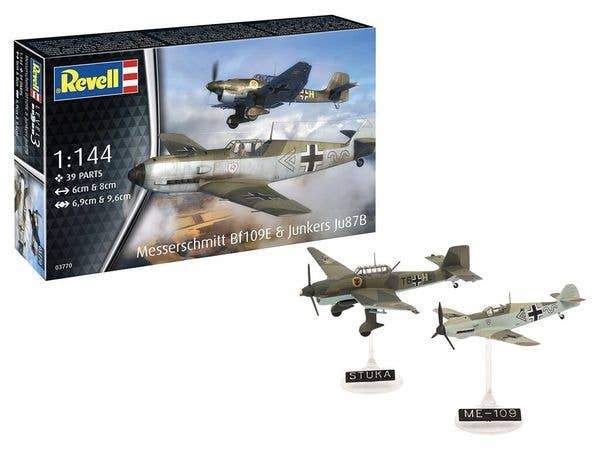 1/144 メッサーシュミット Bf109E & ユンカース Ju87B スツーカ