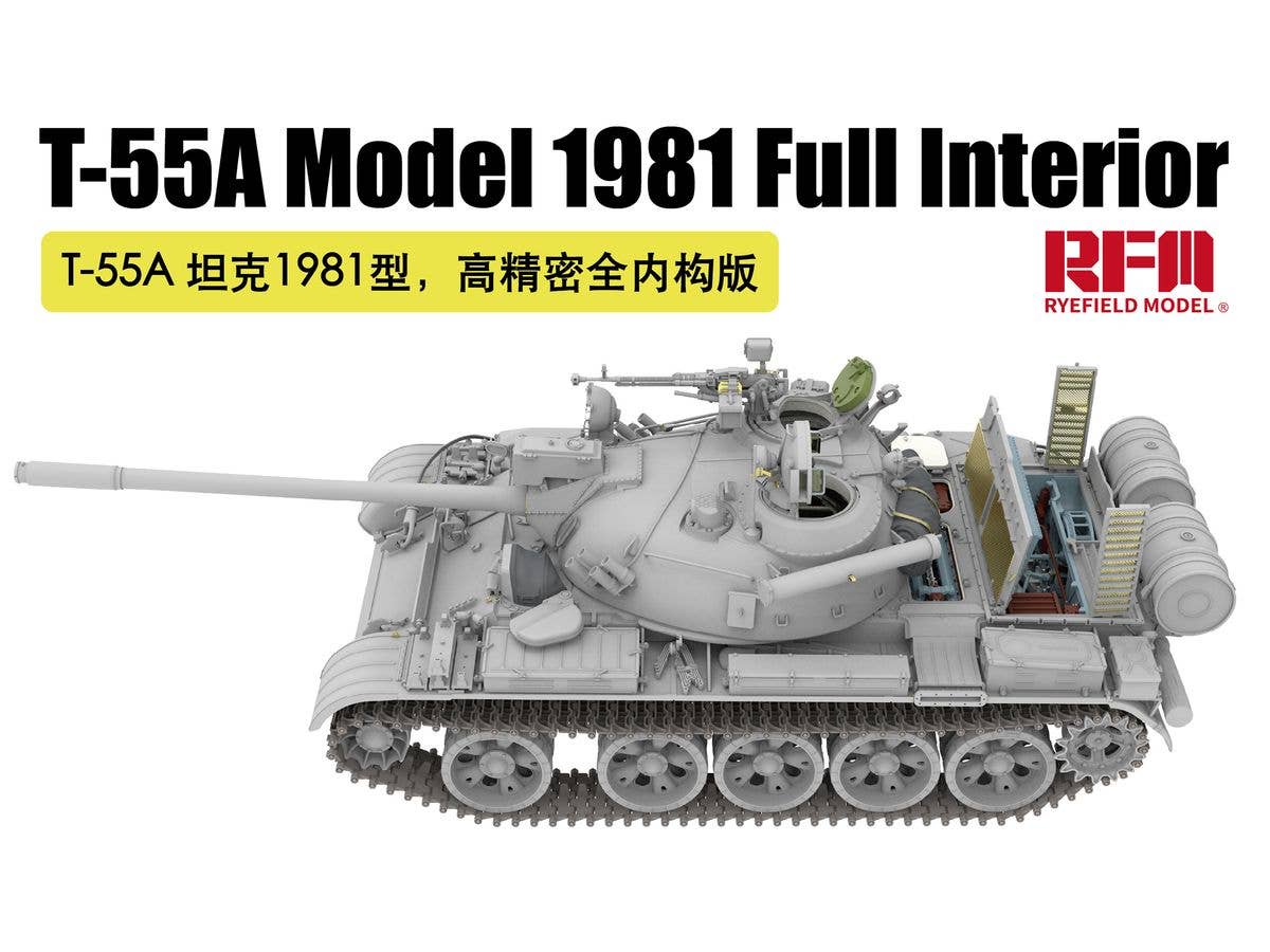 1/35 T-55A Mod.1981 w/フルインテリア&可動式履帯