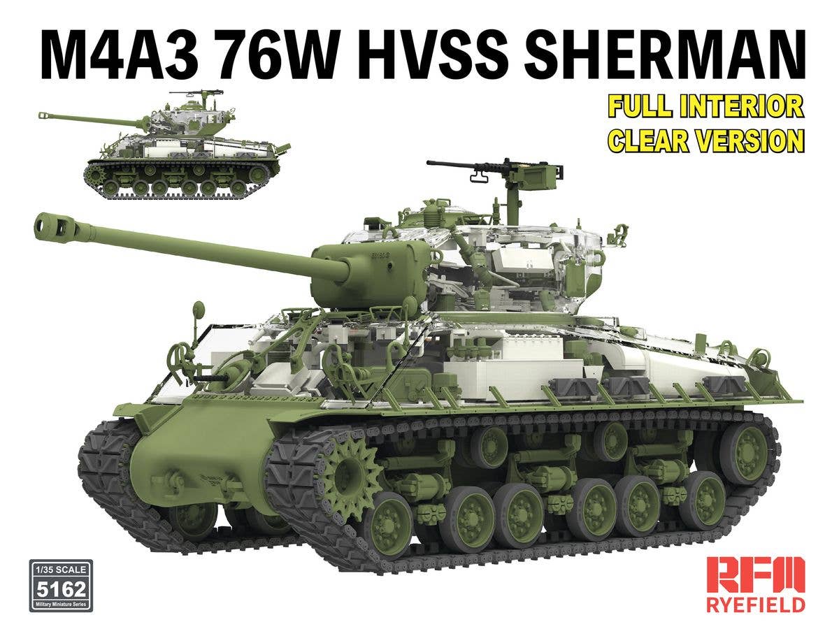 1/35 M4A3 シャーマン 76Ww/フルインテリア クリアバージョン