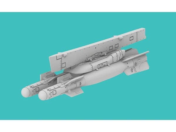 1/72 AUF2 爆弾架・中央パイロンw/GBU-22 誘導爆弾 x 2 (ミラージュ F.1/2000用)