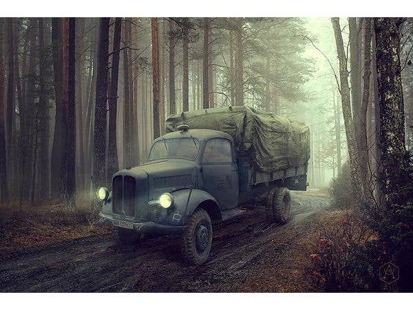 1/72 WW.2 ドイツ ボルクヴァルトB3000S 軍用3トン 4 x 2 トラック
