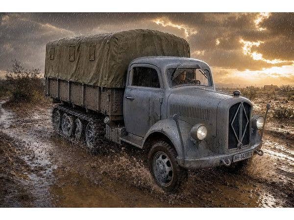 1/72 WW.2 ドイツ ボルクヴァルト B3000 マウルティア 軍用3トンハーフトラック