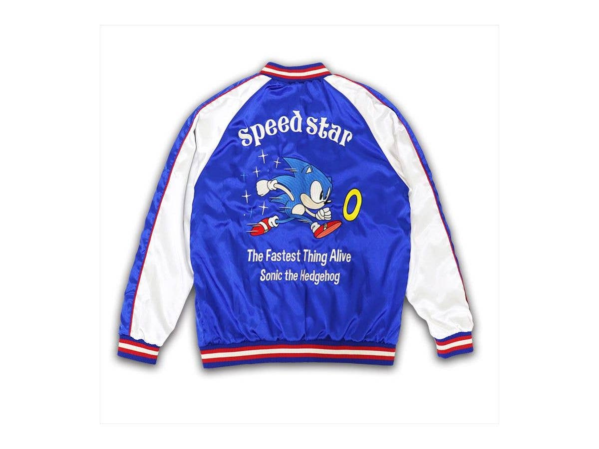 SONIC THE HEADGEHOG Speed Star スカジャン (BLU/WHT) XXL
