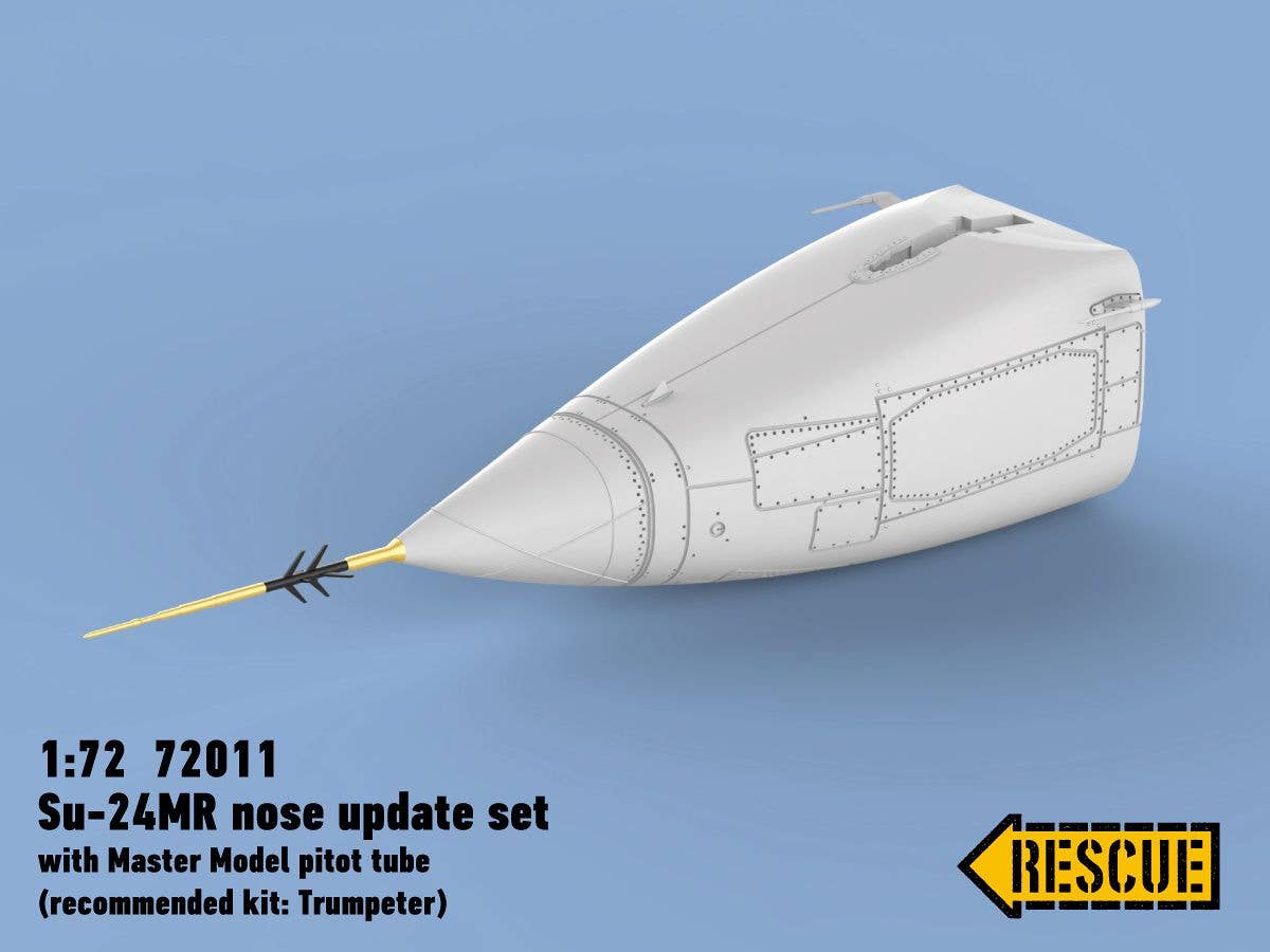 1/72 Su-24MR 修整レドーム (トランぺッター用) (レジン製パーツに真ちゅう製 ピトー管が付属)