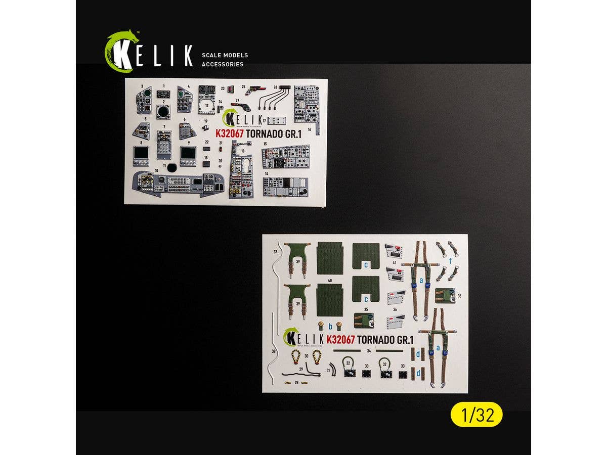 1/32 トーネード GR.1 内装3Dデカール (レベル用)