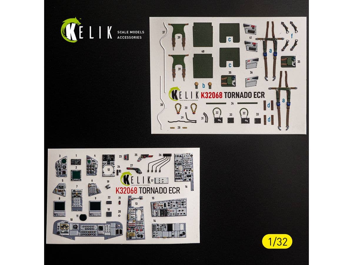 1/32 トーネード ECR 内装3Dデカール (レベル用)