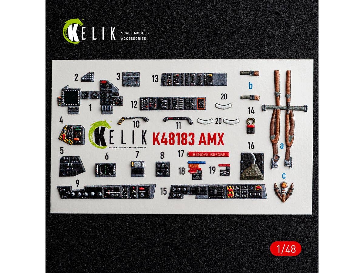 1/48 AMX 内装3Dデカール (ホビーボス用)