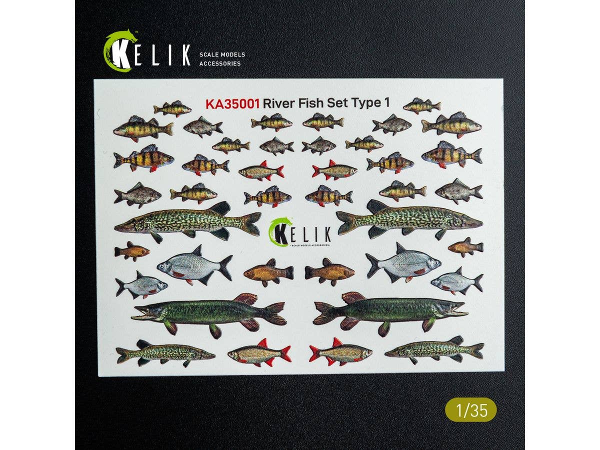 1/35 川魚 3Dデカールセット 1