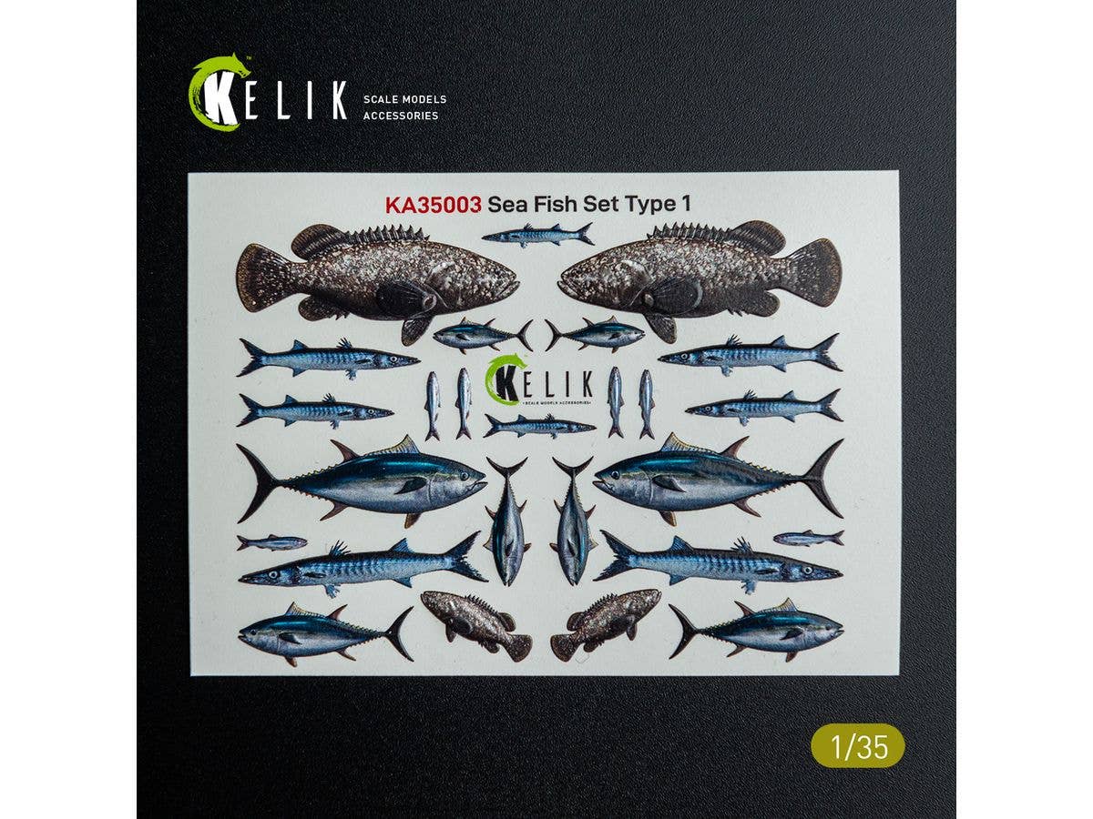 1/35 海水魚 3Dデカールセット 1