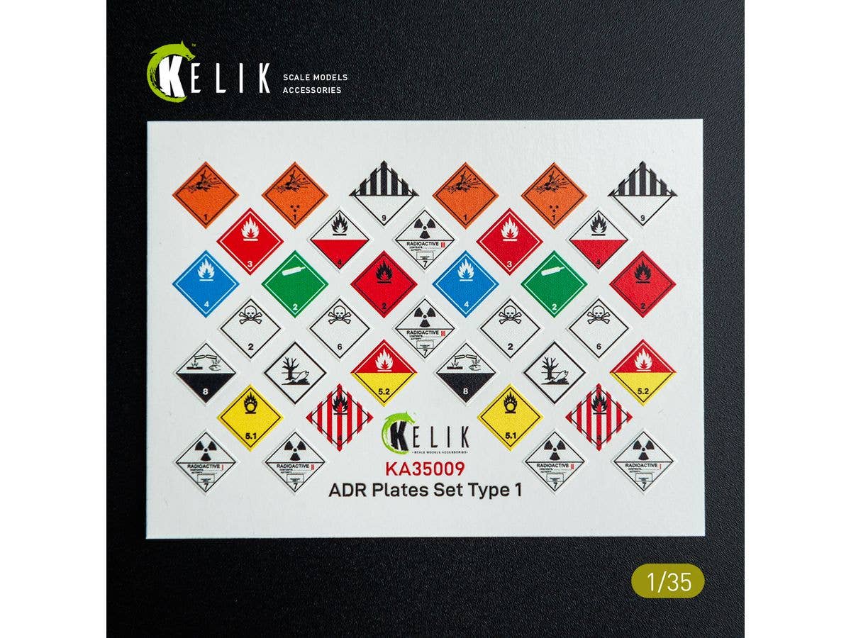 1/35 ADRプラカード 3Dデカールセット 1