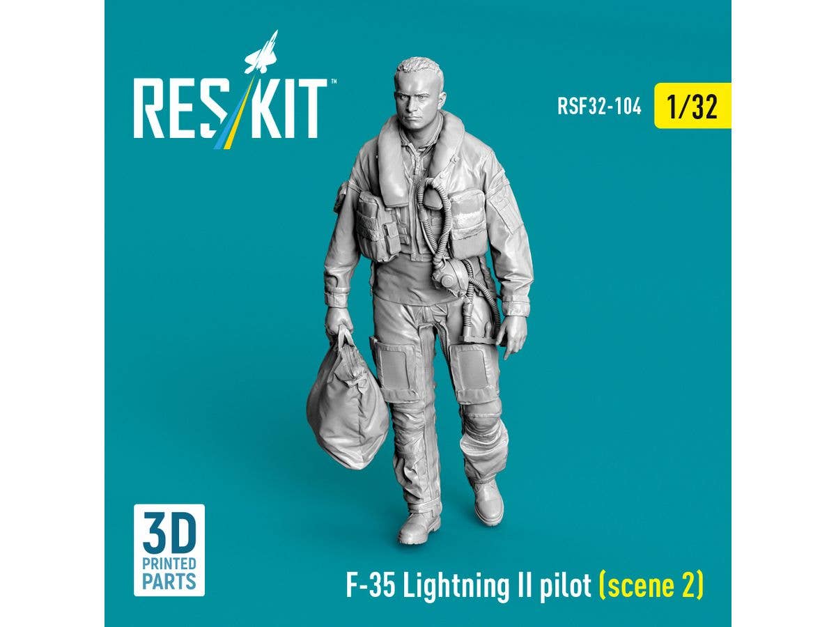 1/32 F-35 パイロット 立姿勢2