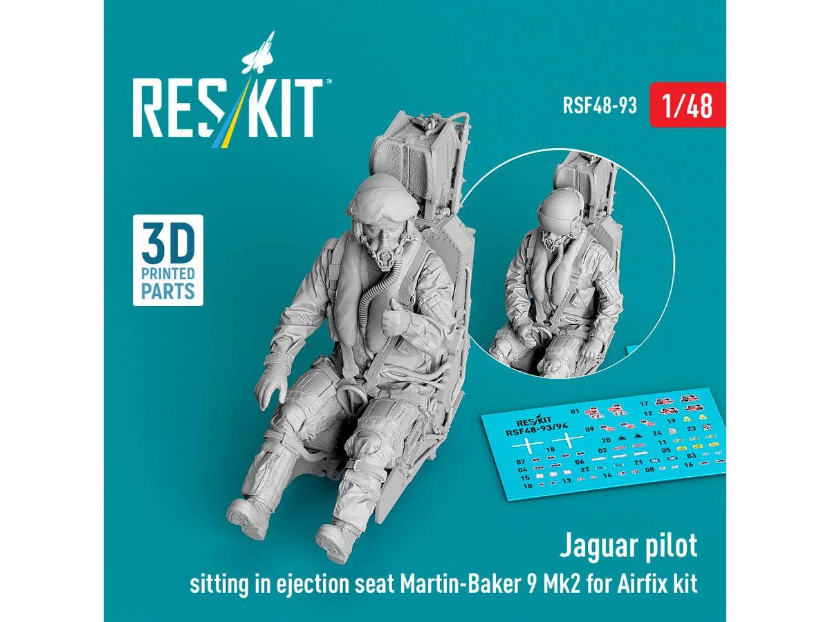1/48 SEPECAT ジャギュア パイロットw/M.B.9 Mk.2 射出座席 (エアフィックス用)