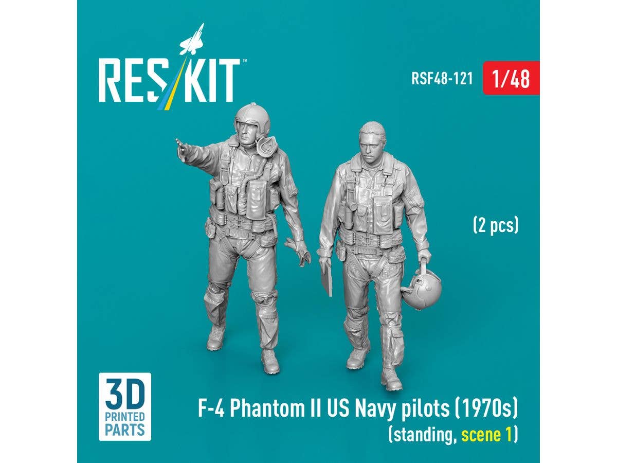 1/48 F-4 ファントムII 1970年代米海軍パイロット 立姿勢1 (2体入)