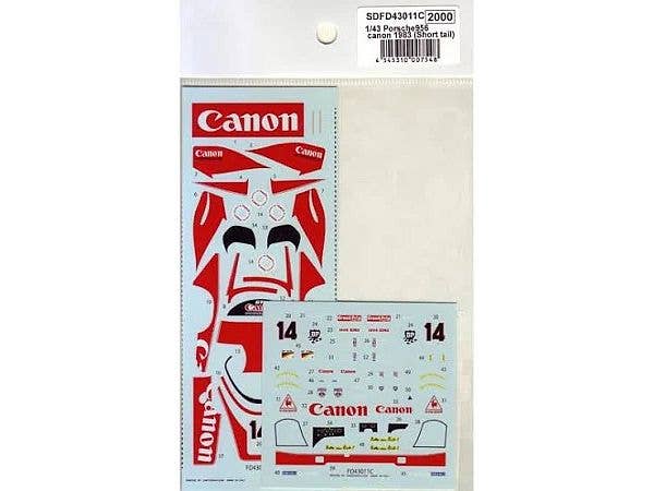 1/43 ポルシェ 956 CANON 1983 スペアデカール