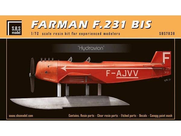 1/72 ファーマン F.231 bis 水上機